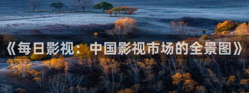 桔子视频在线观看：《每日影视：中国影视市场的全景图》
